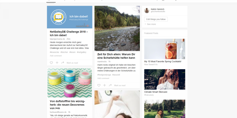 Bloglovin: Neue Blogs entdecken